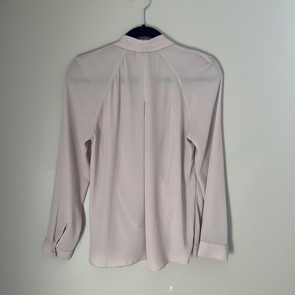 Nordstrom Trouvé surplice cream blouse Small - Picture 6 of 6